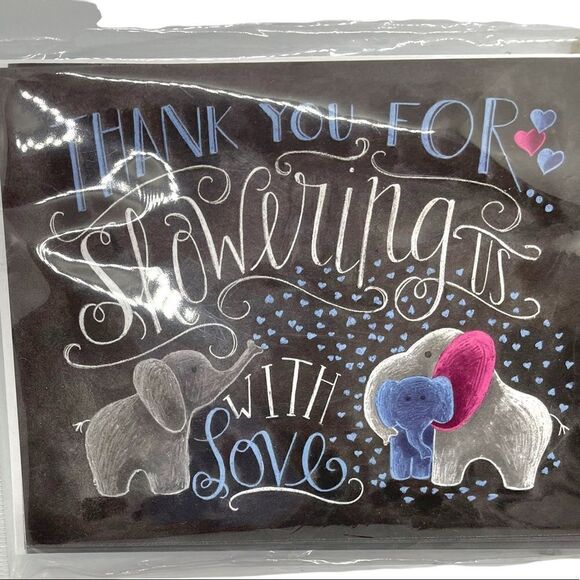 Baby Shower Thank You Note Card Set NWT Primitives by Kathy - Picture 6 of 11